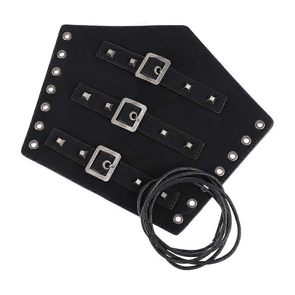 Punk Armguard Bracers Artificial Role-Playing Wristband 2Pcs for Fans