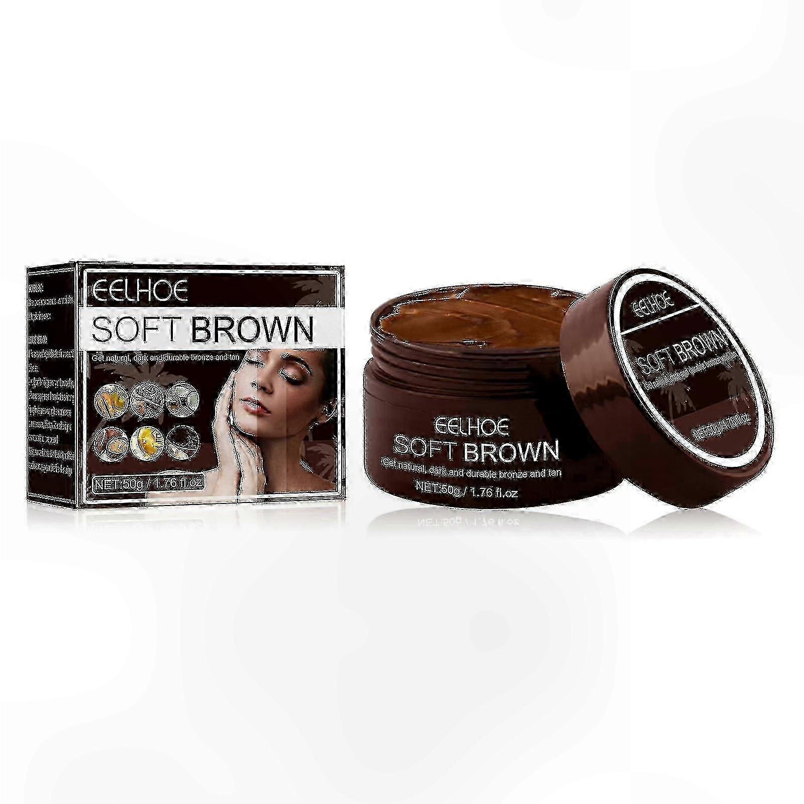 Tanning Accelerator Gel with Soft Brown Hue, Sunless Lotion for Natural Radiance, 1pc Glow Enhancer for Sunbathing