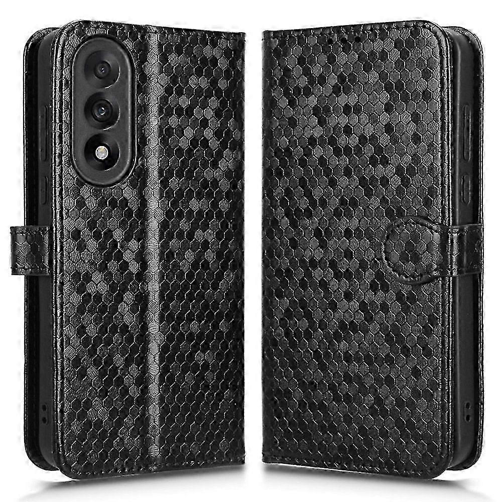 For OnePlus Nord 5 5G Wallet Case Dot Pattern Imprint PU Leather Phone Cover with Wrist Strap