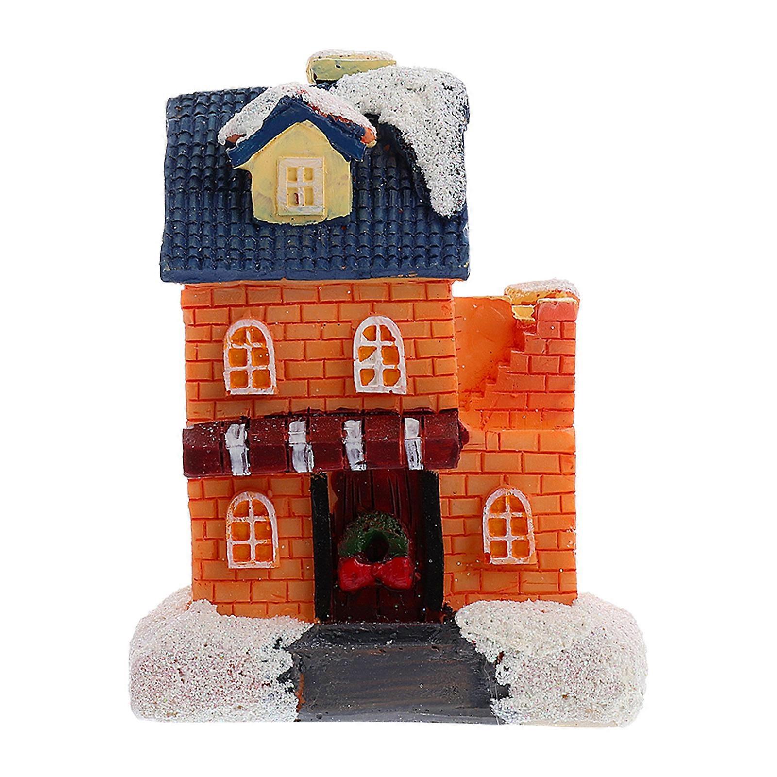 Christmas Resin Villa for Decoration 1Pcs Desktop Adornment