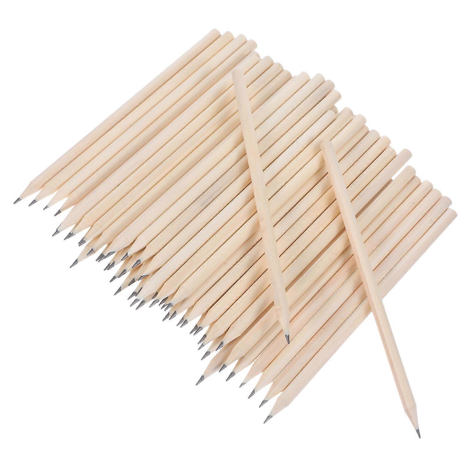 Natural Wood Original Wood Pencil for Writing Use 50Pcs Pre Sharpened Pencils
