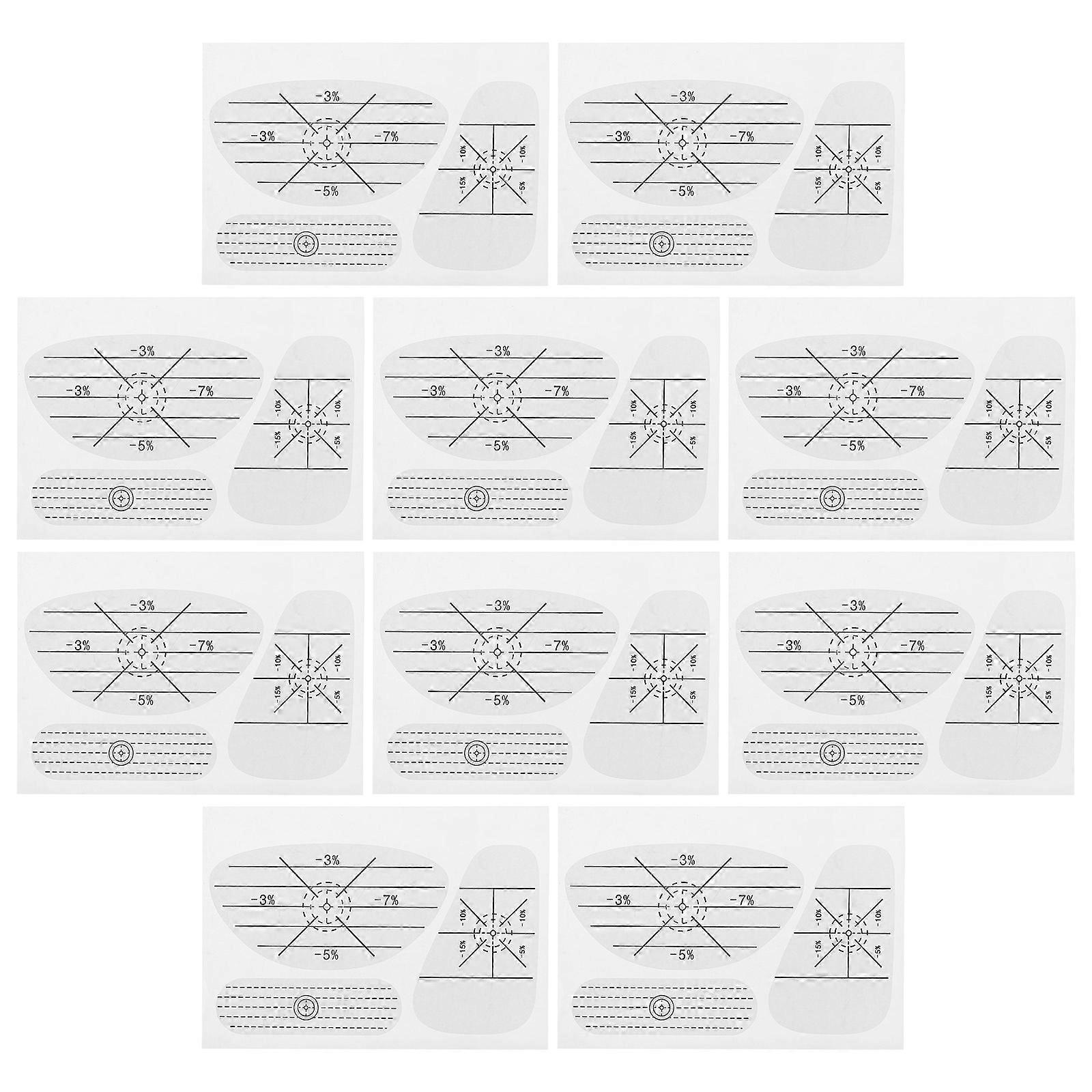 10 Sheets Of Golf Impact Sticker Training Tool For Beginners And Seasoned Players White Paper Designed For Golf Course Practice Range