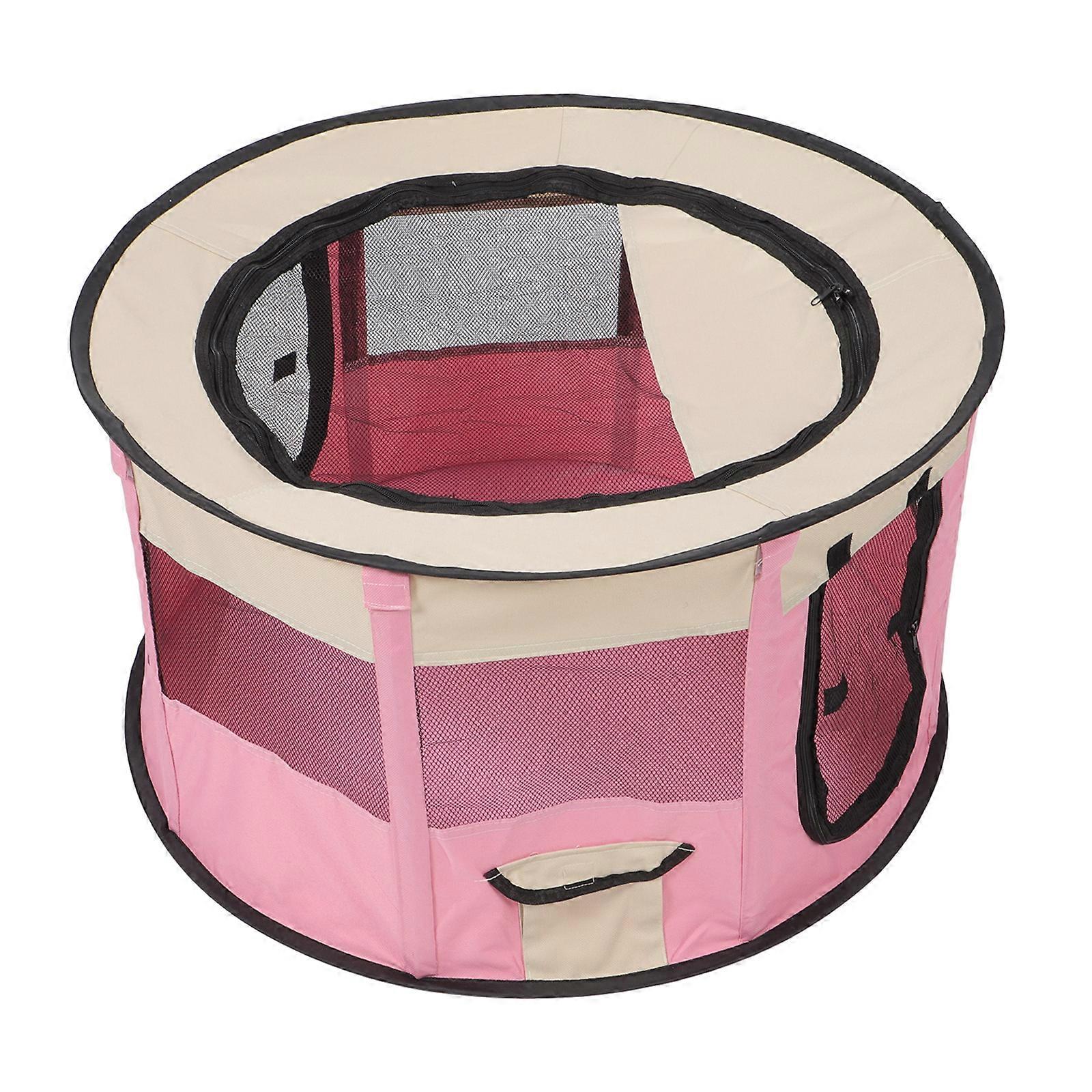 Animal Playpen Hamster Playpen for Pets Cats Small Dogs Oxford Cloth and Wire Foldable 1Pack