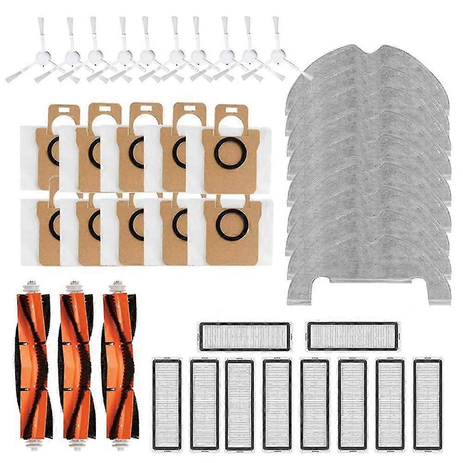 For Mi Robot Vacuum X10 / D10Plus Robot Vacuum Cleaner Main Side Brush Hepa Filter Mop Cloth Parts