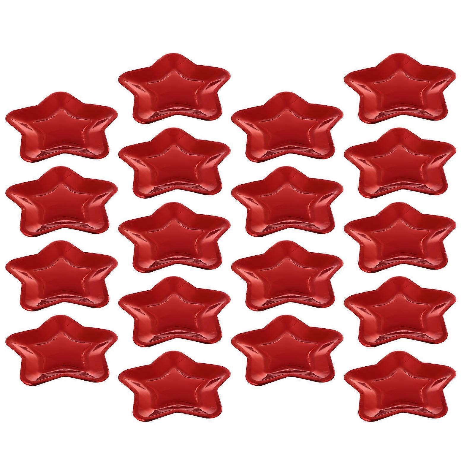 Five-Pointed Star Paper for Home Use 30Pcs Red
