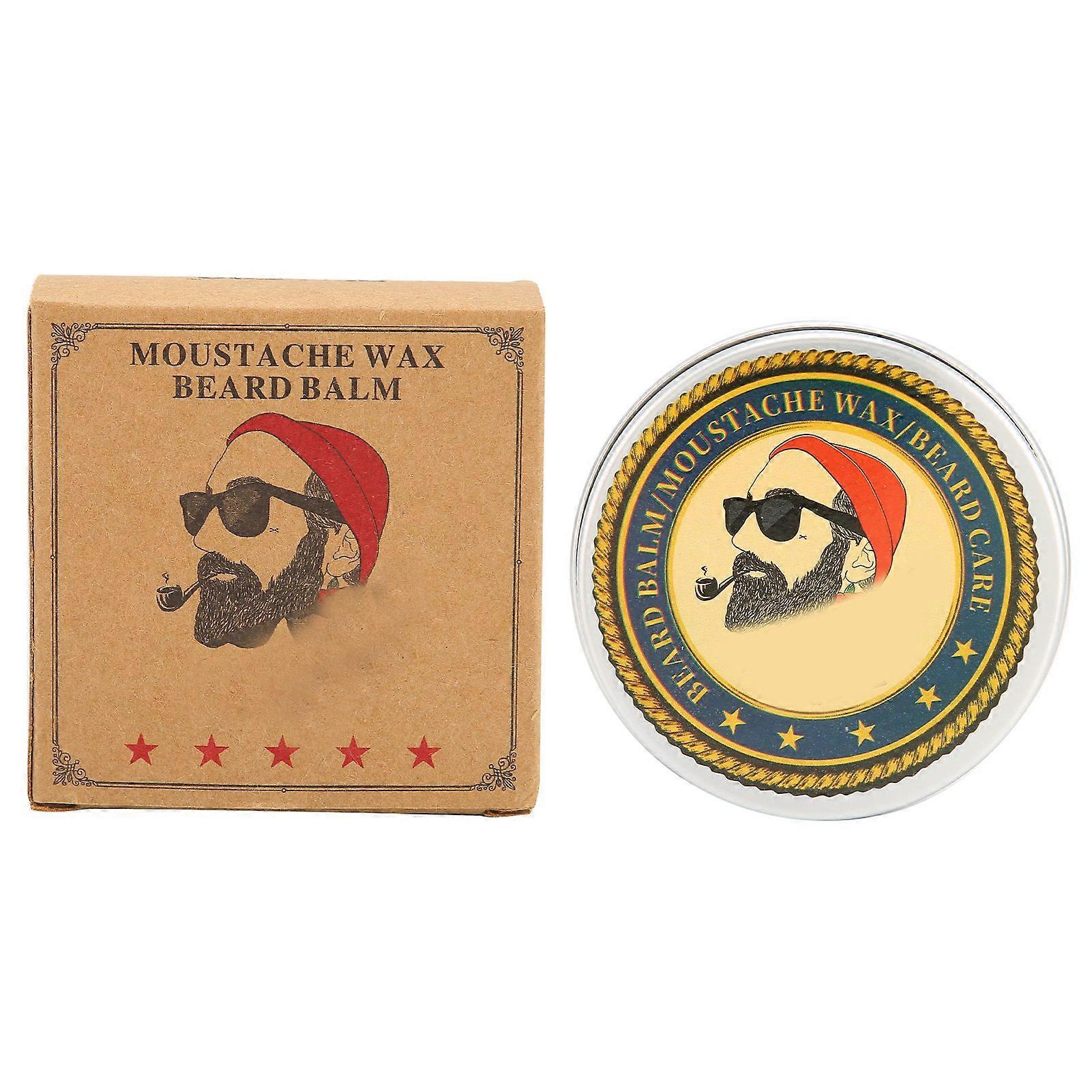 BlueZOO Men's Beard Styling Wax Moustache Shaping Grooming Beard Caring Cream 2.12ozTasteless