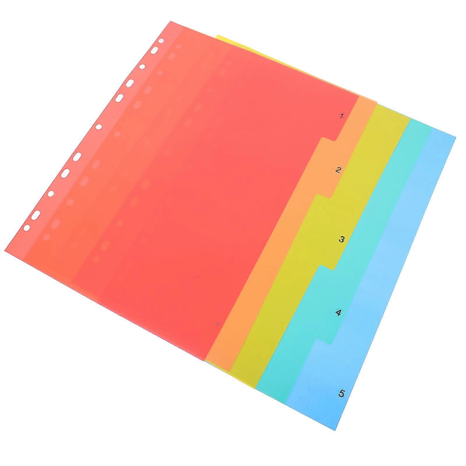 Loose-Leaf Page Markers 1 Set Replacement Notepad Divider Various Settings Categorized Search Easy To Organize
