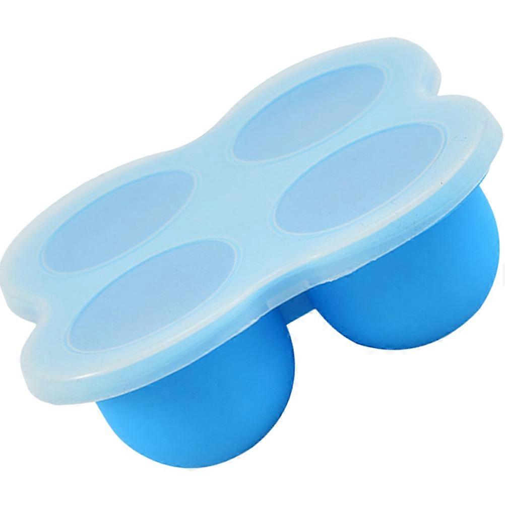Baby Food Storage Box Silicone Container for Storage Blue