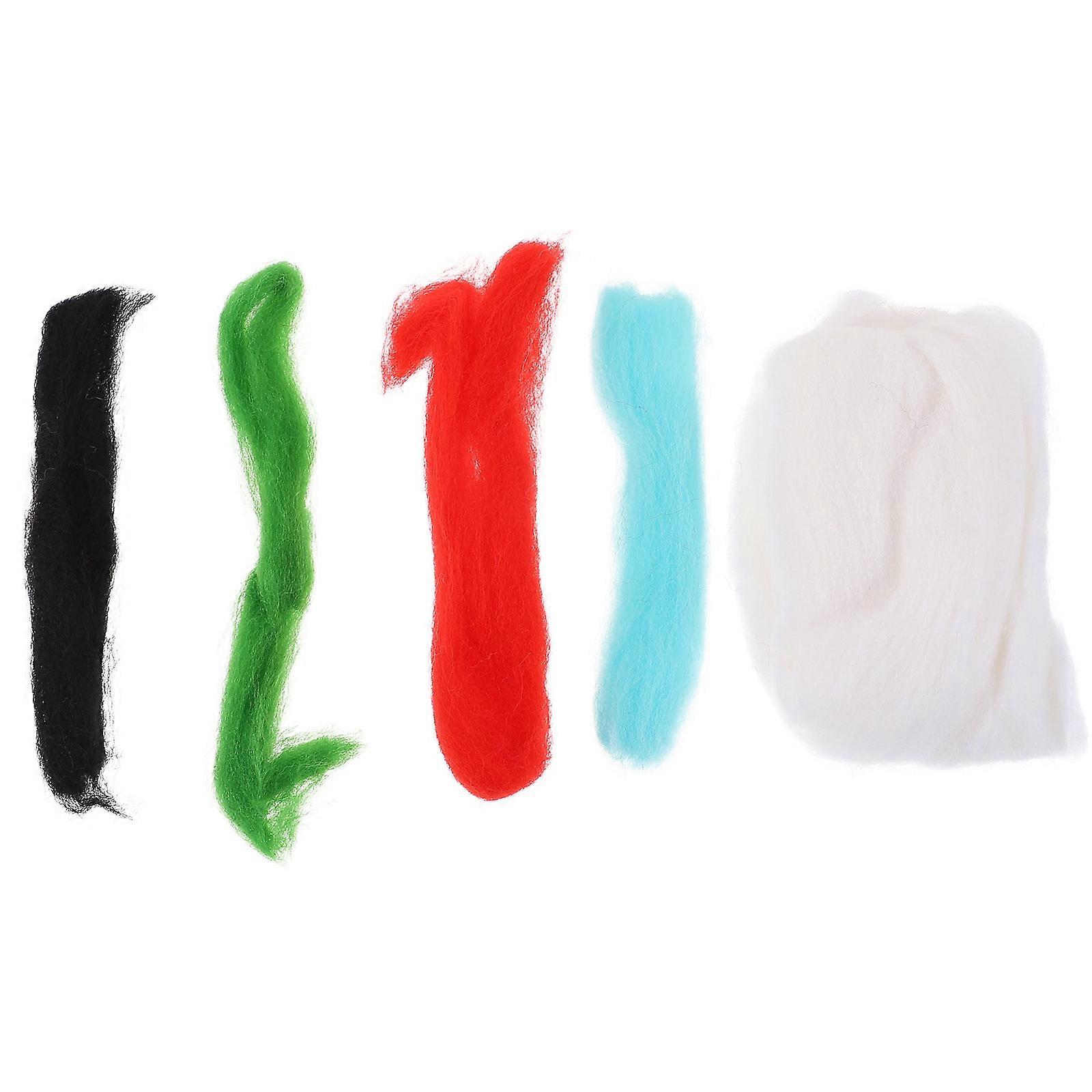 DIY Christmas Wool Felt Craft Kit with Needle Felting 2Sets Included