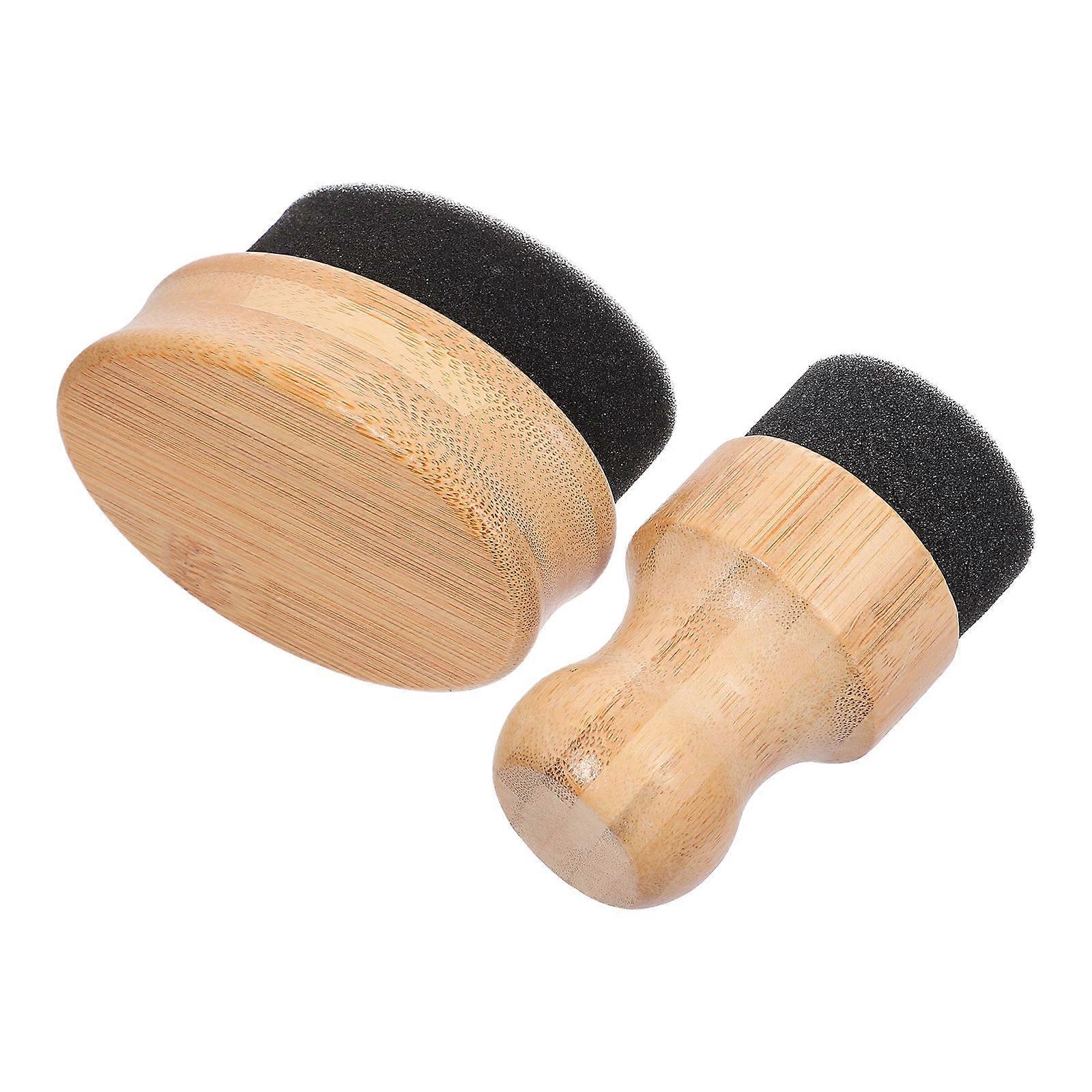Wax Applicator Bamboo Brush for Cutting Board Oil Application 10Pcs Set