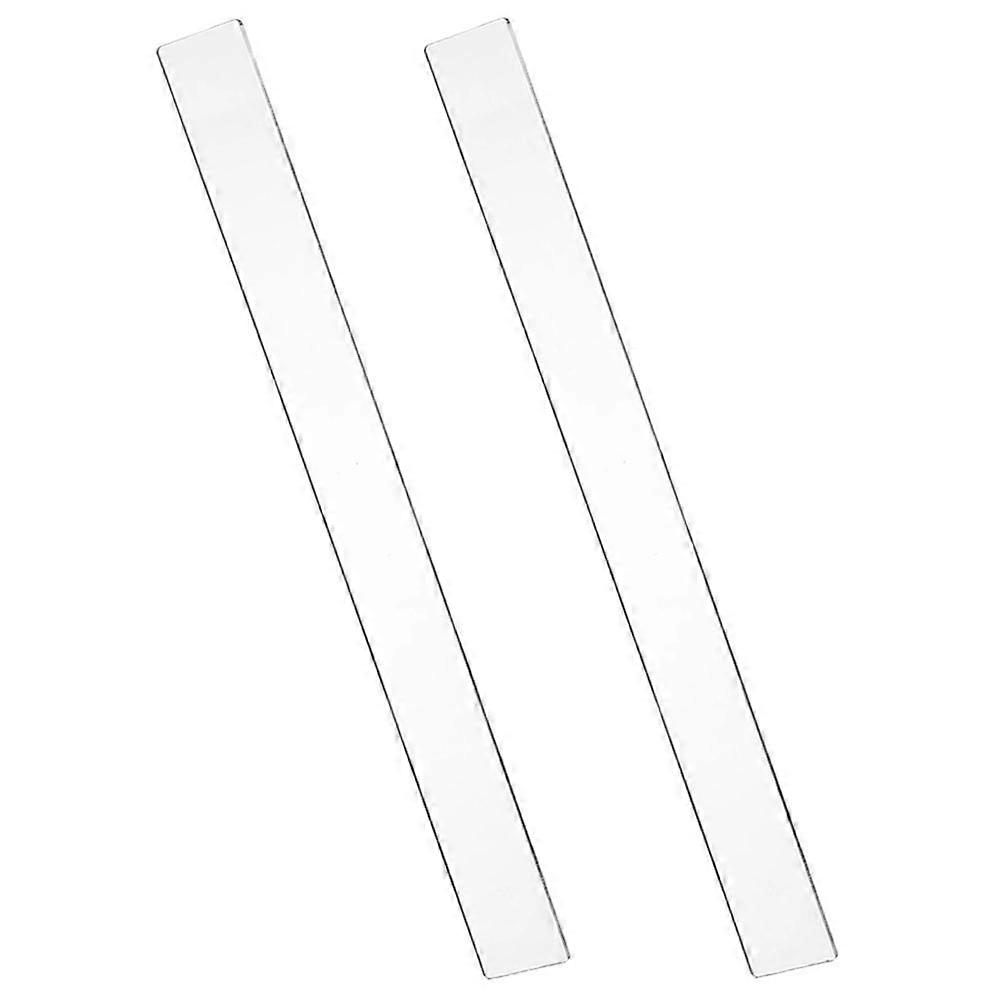 Rolling Pin Guides Sticks 5 Pairs Baking Ruler Kitchen Accessories Even Thickness Control 11.6X1.2X0.8In Transparent Material
