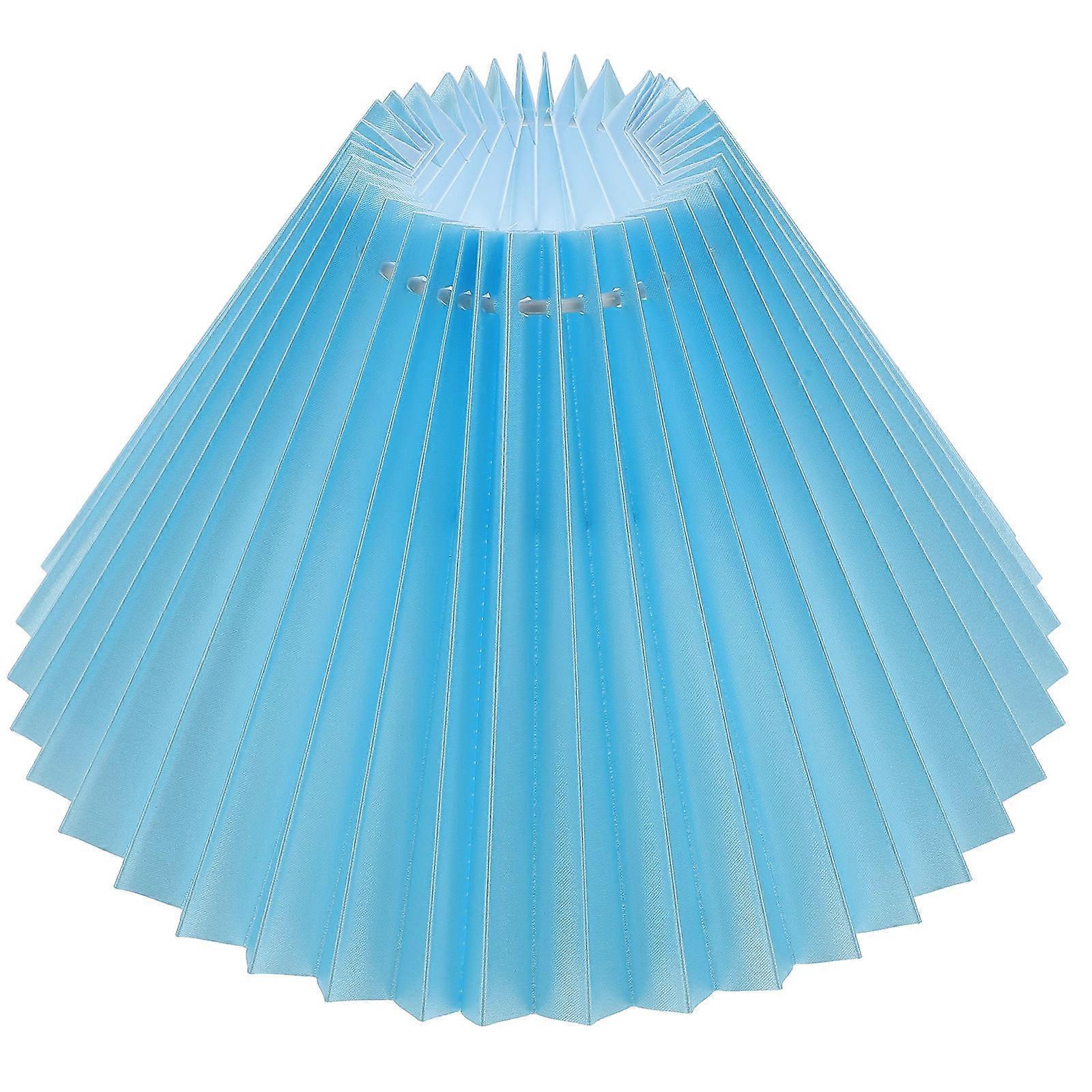 Creative Pleated Lampshade Lamp Shade for Table Light Cover 1Pcs Blue Accessory