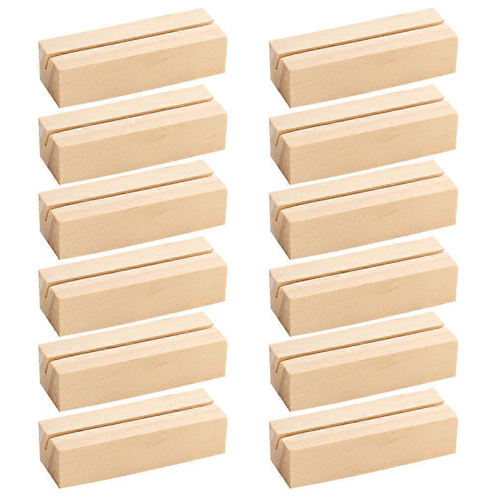 36Pcs Rectangular Wooden Photo Stand for Office Use Picture Holder