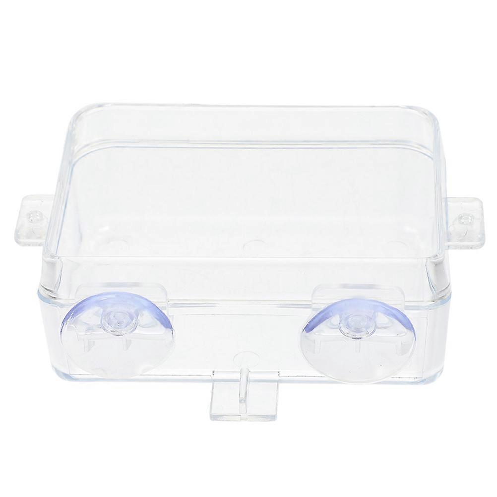 Snake Water Dish Reptile Feeder Bowl for Feeding 5Pcs Transparent Plastic