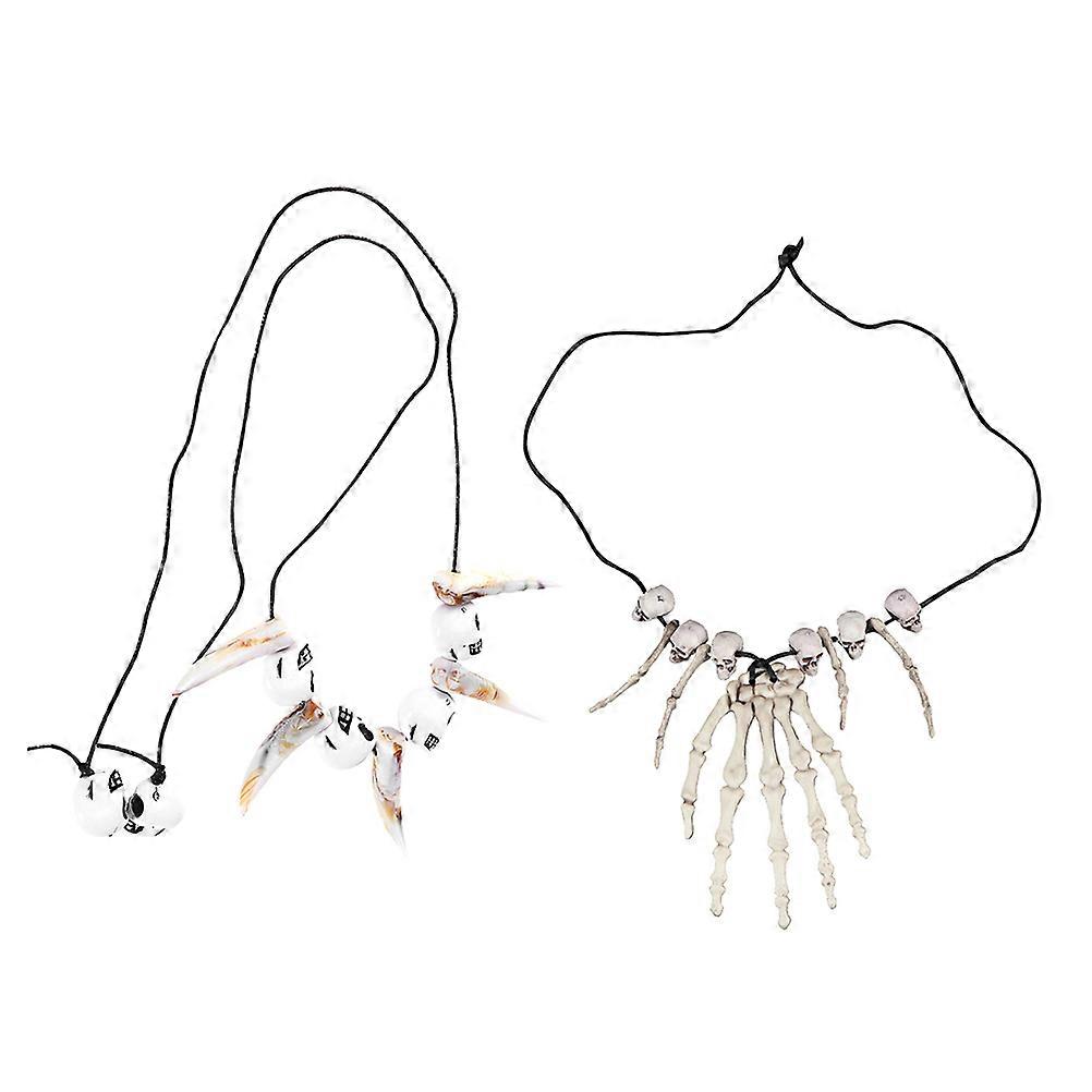 Halloween Neck Pendant Clavicle Chain for Decoration 6Pcs Assorted Color
