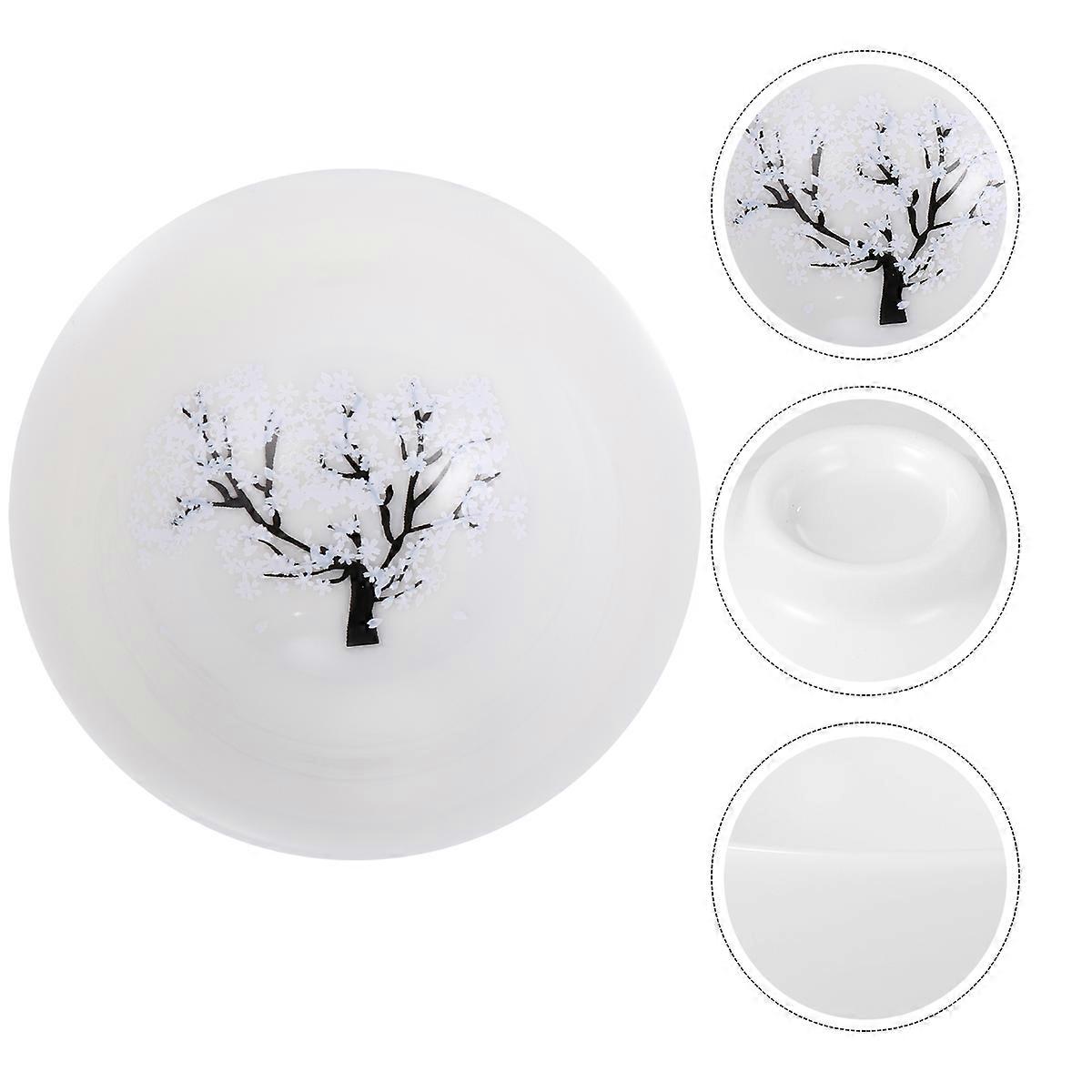 Color Changing Tableware for Flower Ceramics Tea Cups with 2Pcs White Teacup