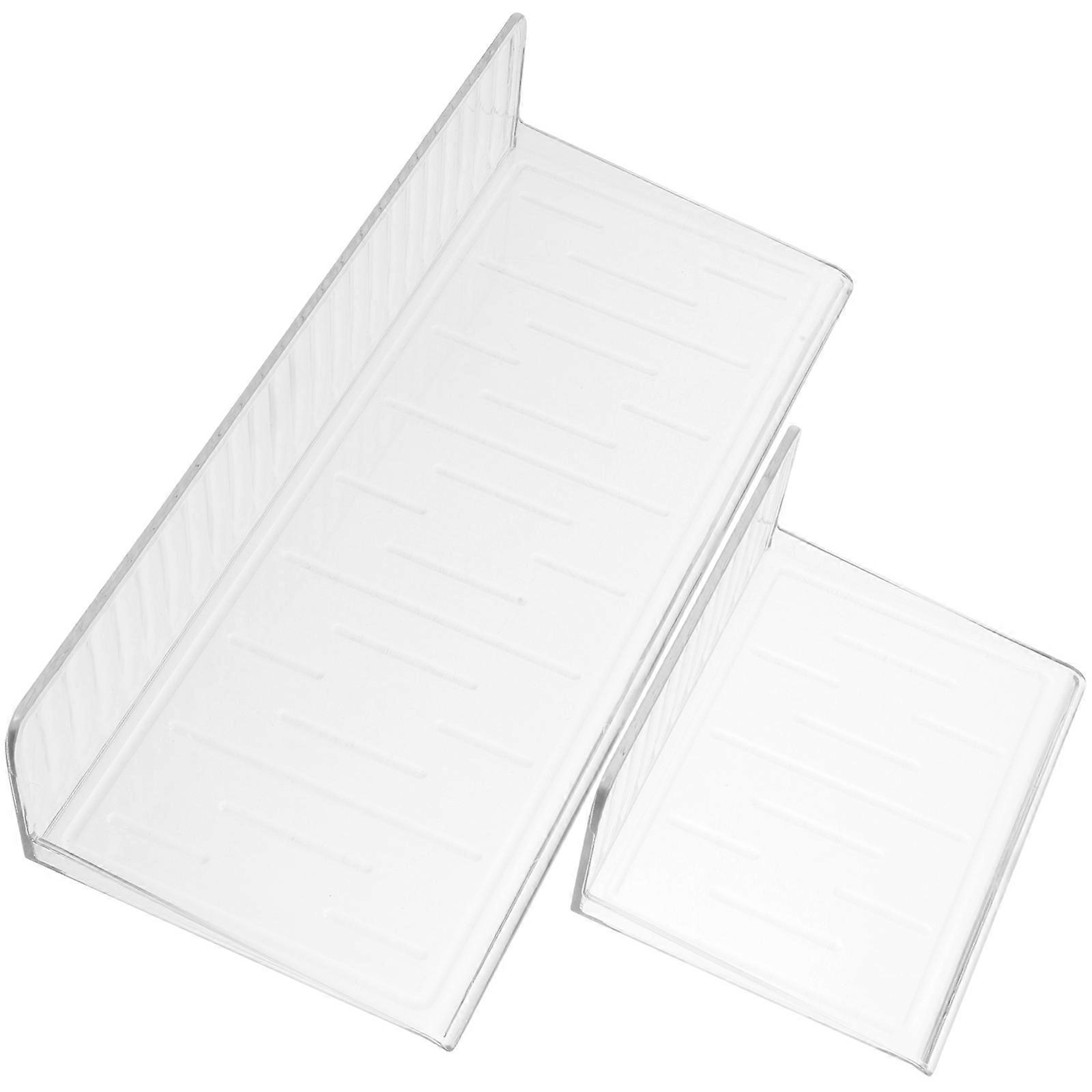 Wall Shelf Bathroom Floating Shelves Kitchen Bedroom Storage PET Material Square Simple Design 1Set
