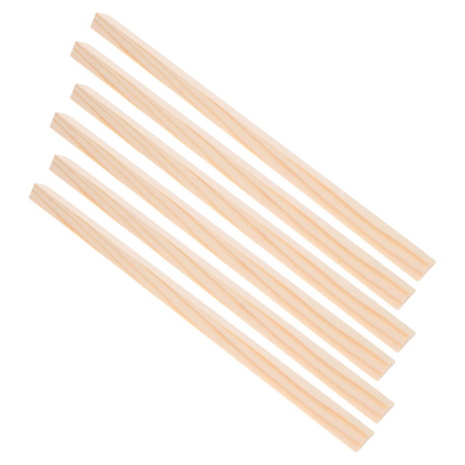 Wood Boards for Crafts Wood Triangle Strips for Window Screen Edging 18Pcs