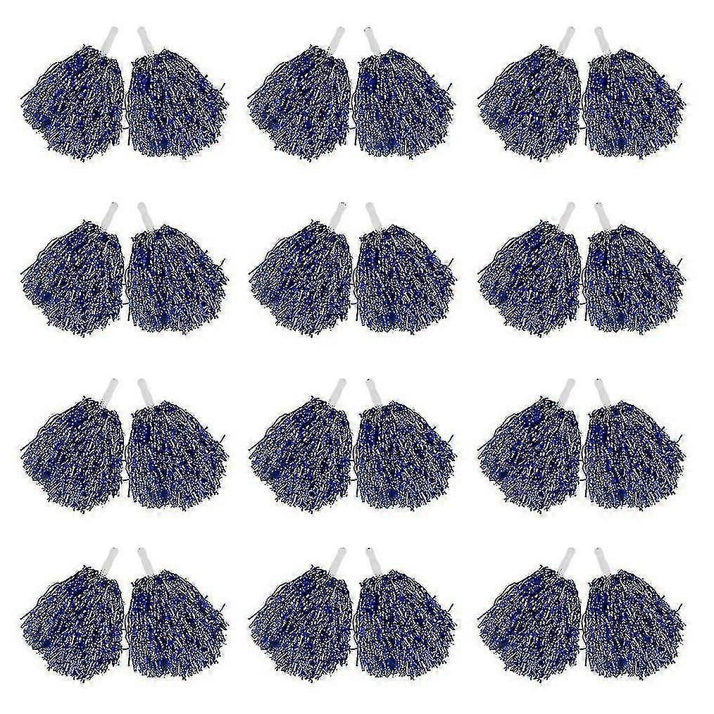 24 قطعة تشجيع بوم بومس رقائق معدنية هتاف بوم بومس مع مقبض بلاستيكي للبالغين أطفال Cheerl stcyv