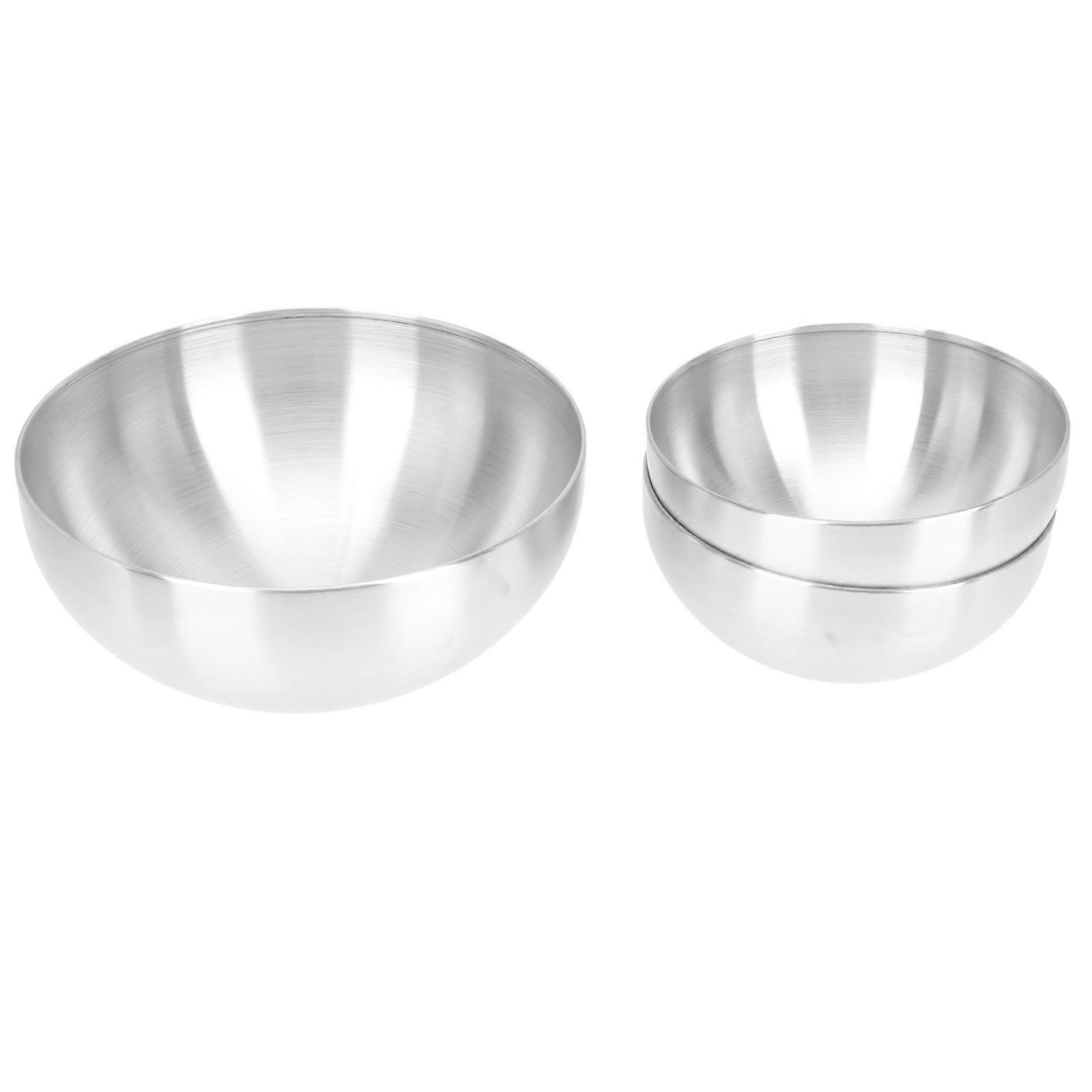 Salad Bowl Multi-Function Stainless Steel Bowl for Storage 12Pcs Pack