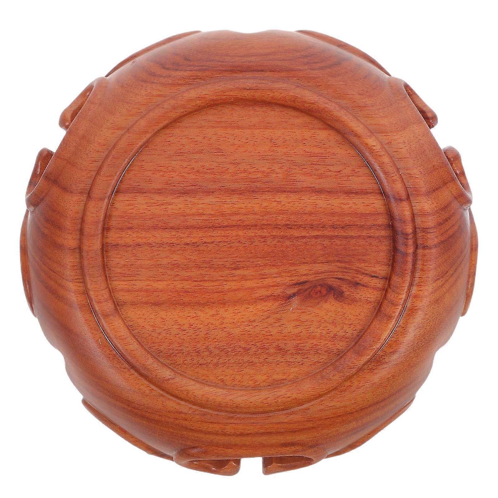 Oriental Style Wooden Display Stand For Crystal Balls 3Pcs Round Base Suited For Meditation Areas Measuring 8.50X8.50X3.50CM