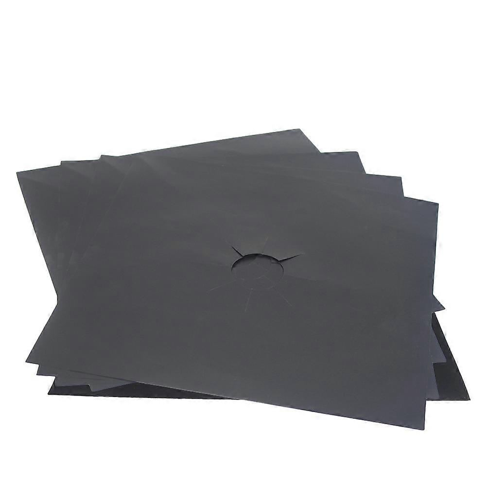 Gas Hob Protector Oven Liners for Kitchen Use 10Pcs Heavy Duty Pads Black
