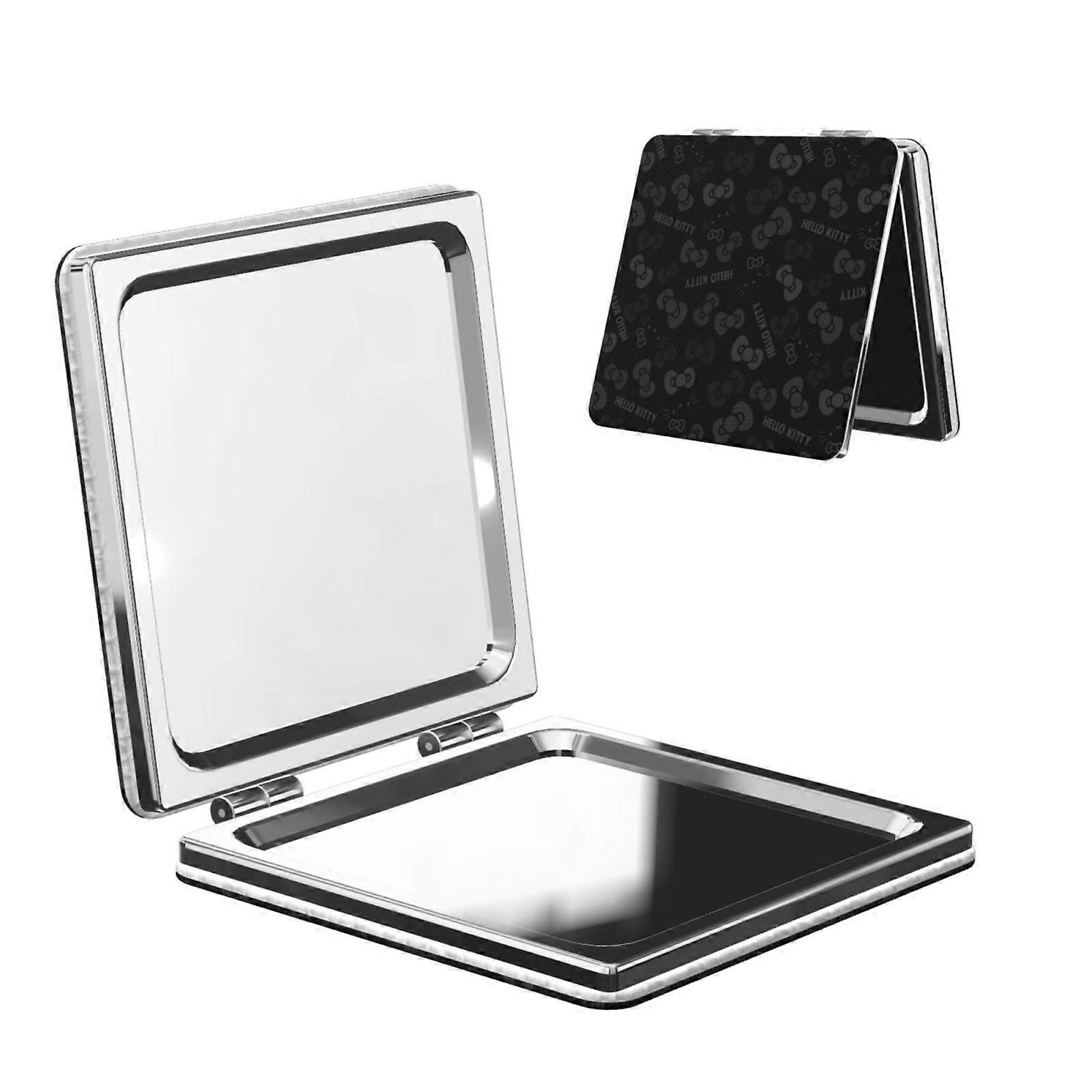 Hello Kitty Pocket Mirror, Portable Magnifying Compact Travel Makeup Mirror, 2-Sided Handheld Small Mirror