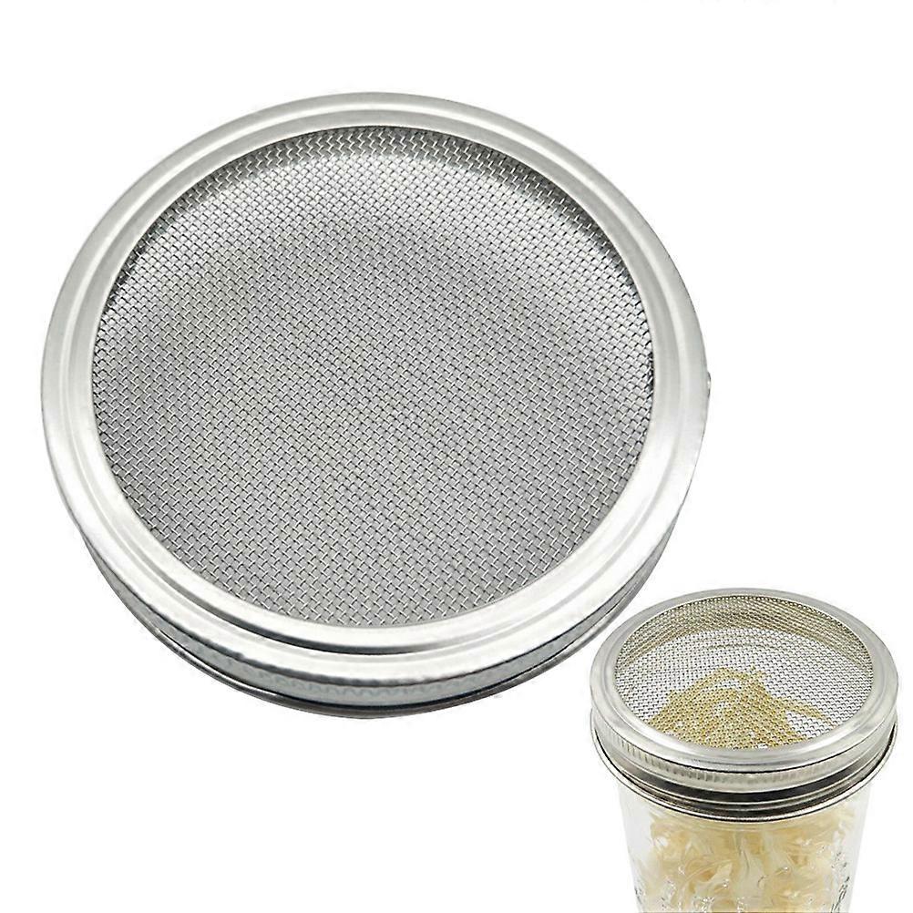 Strainer Lid Stainless Steel Sprouting Lids for Sprouting 2Pcs Mason Jars