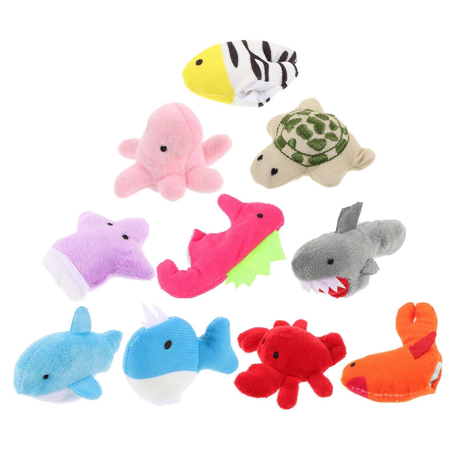 Finger Puppets Set 20Pcs Assorted Color Durable Cloth Animal Finger Puppets