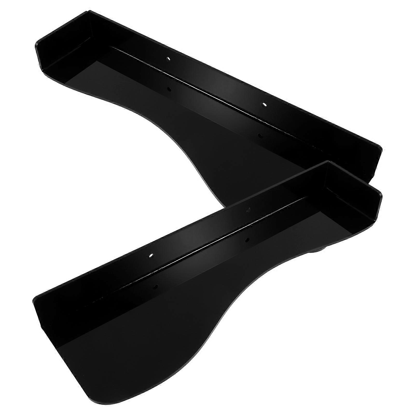 Black Shoe Display Stand Acrylic Wall Mount Floating Holder 4Pairs