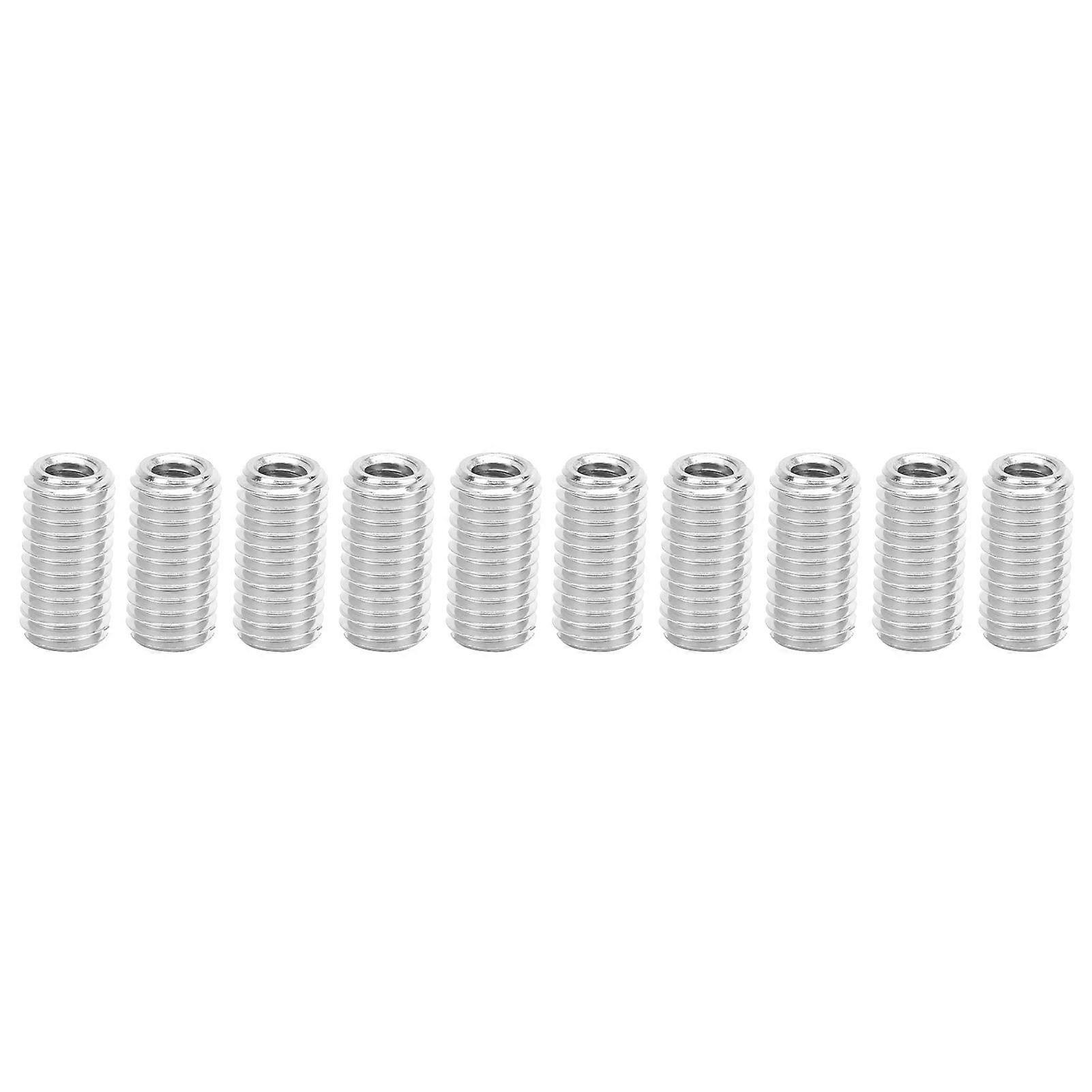 10Pcs Repair Nut Slotted Stainless Steel Thread Extension Reduce Sleeve Conversion Kit