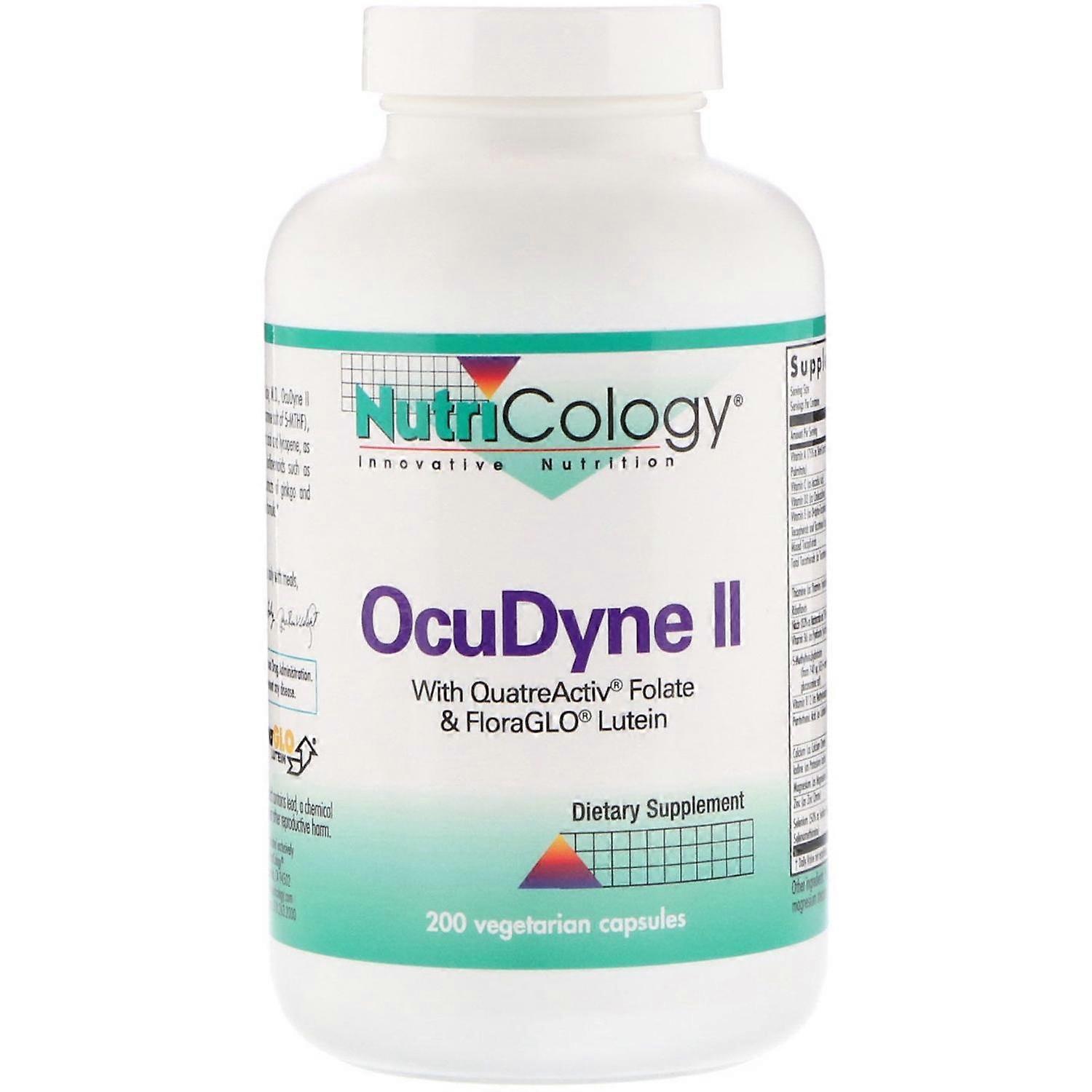 Nutricology, OcuDyne II, 200 Vegetarian Capsules