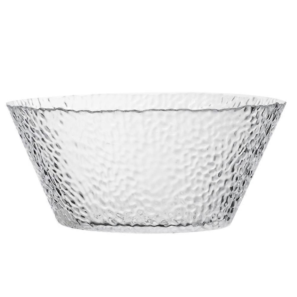 Clear Bowl Glass Salad Irregular Pattern for Snack Serving 1.6L
