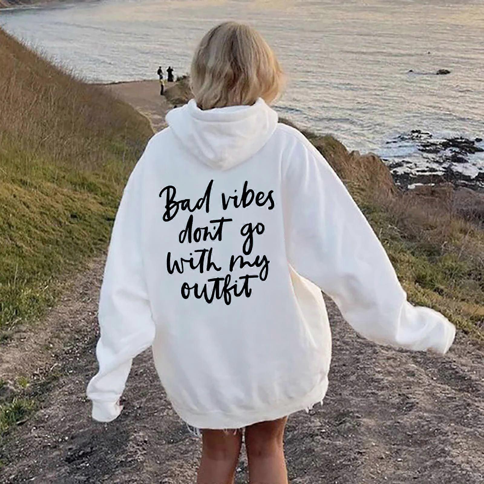Women's Plush Sweatshirt Solid Color Letter Print Kangaroo Pocket Drawstring Print Hoodie