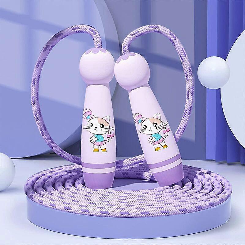 Kids Skipping Rope, Adjustable Skipping Rope, Cartoon Pattern Non-Slip Handle