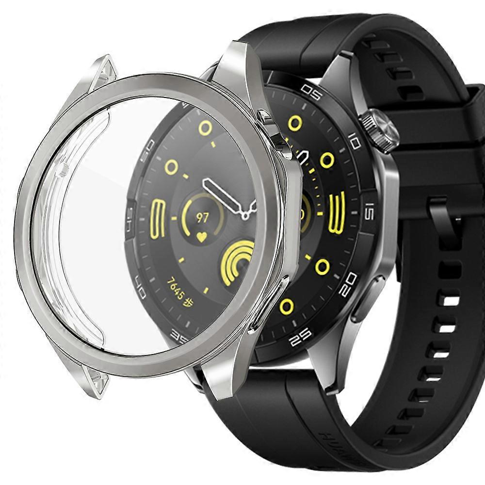 Compatible For Huawei Watch GT 4 46mm Watch Case TPU Scratch-resistant Electroplating Protector Cover