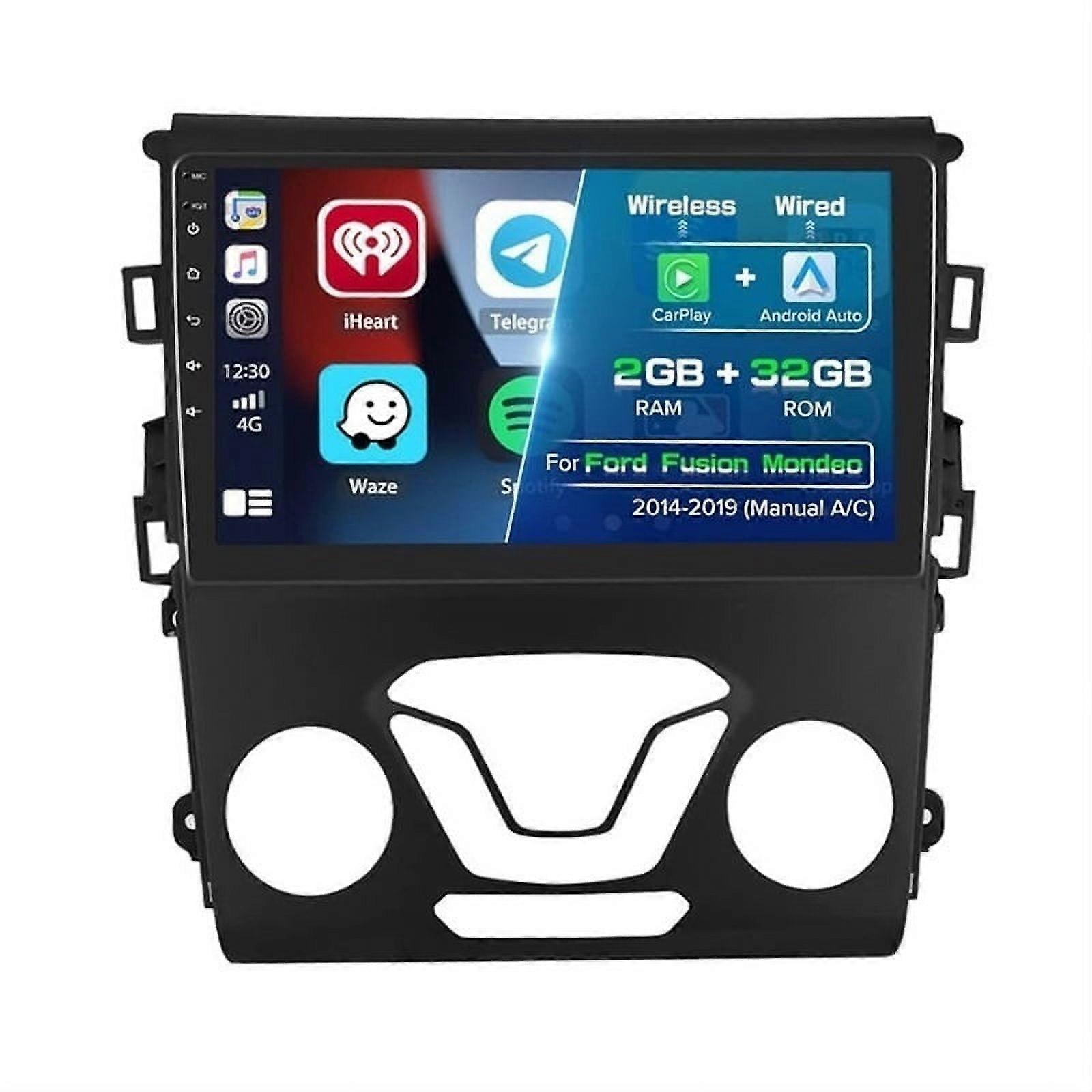 Stereo Radio for Ford Fusion Mondeo 2014-2019 Android Carplay 2+32G