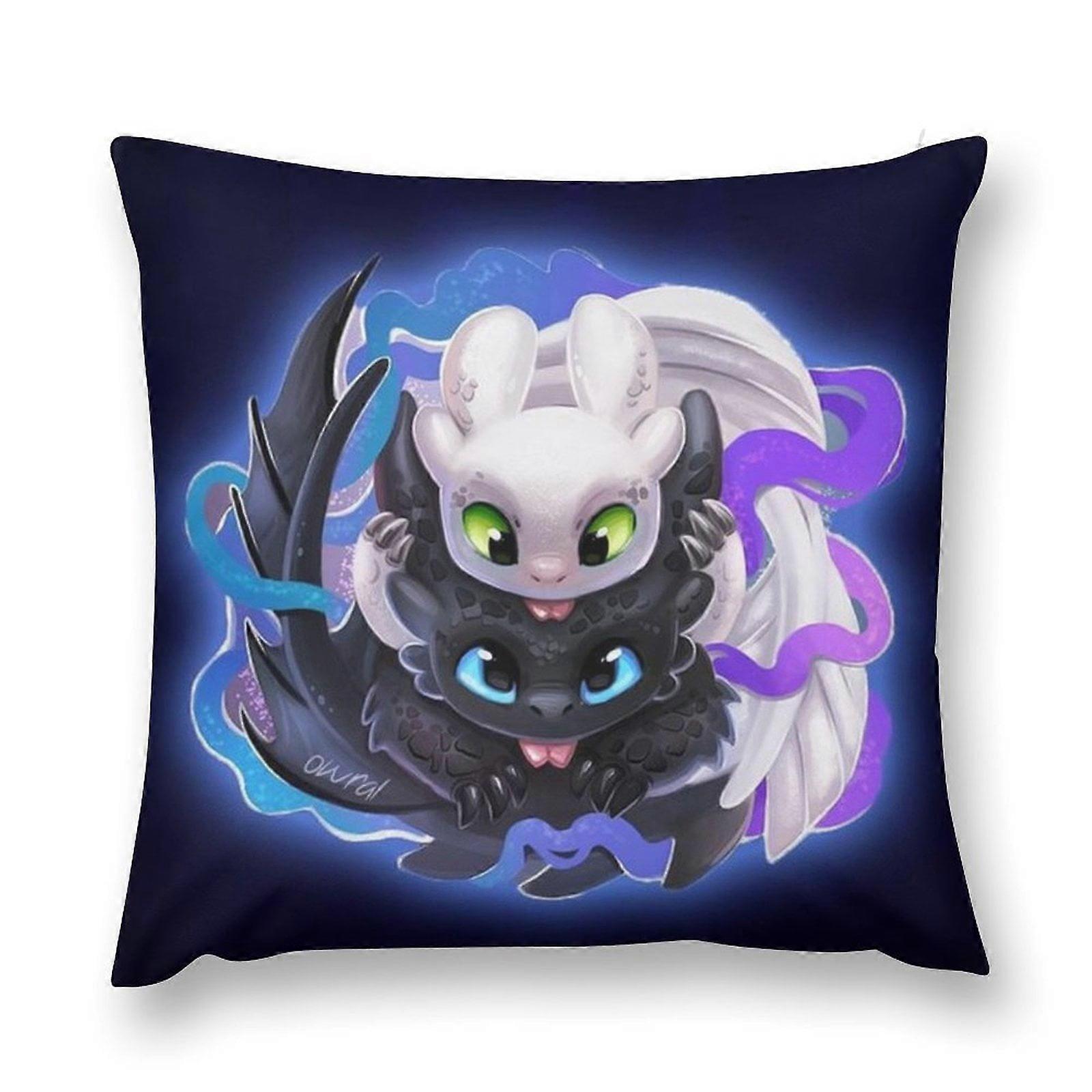 How to Train Your Dragon Plush Pillow Case Throw Multisize Ultra-comfortable Pillowcase Cushion Anti-fouling Protective Cases