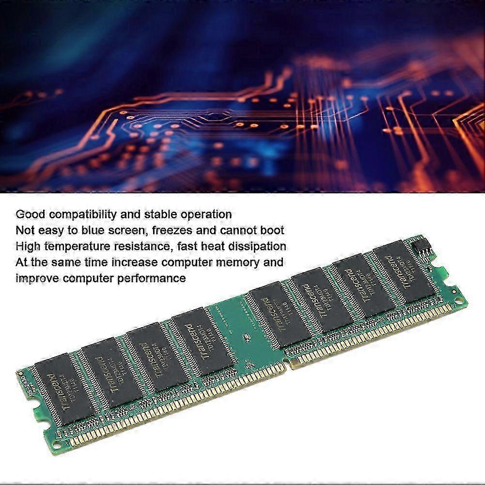 2Pcs Memory Module Desktop DDR 333MHZ PC2700 16 Grains on Both Sides for AMD Computer Hardware