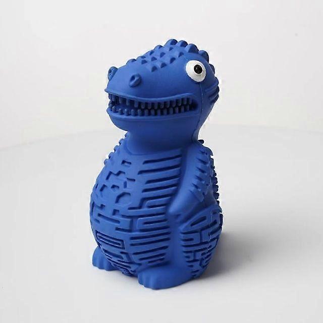 Blue rubber interactive chewing toy