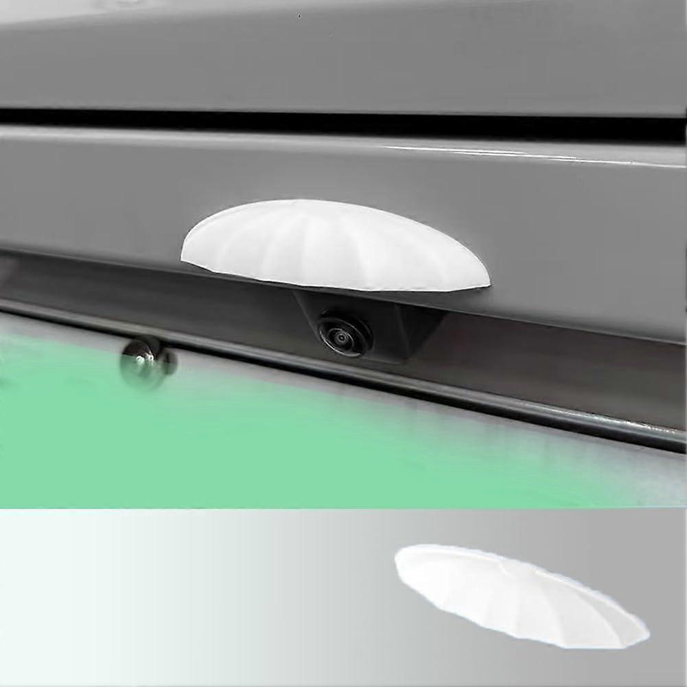 Automobile Rear Camera Rain Shield White Silicone Designed For Fit Protects Rear Cameras From Rain Fog And Water BuildUp