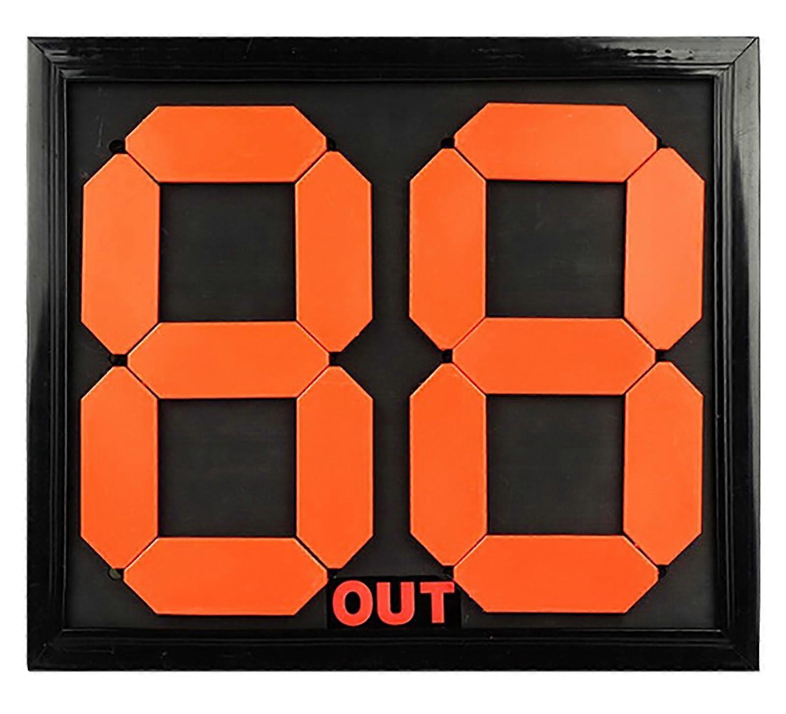 Football Referee Substitution Board Manual Fluorescent Color Display Flip Over Design For Judges Scoreboards