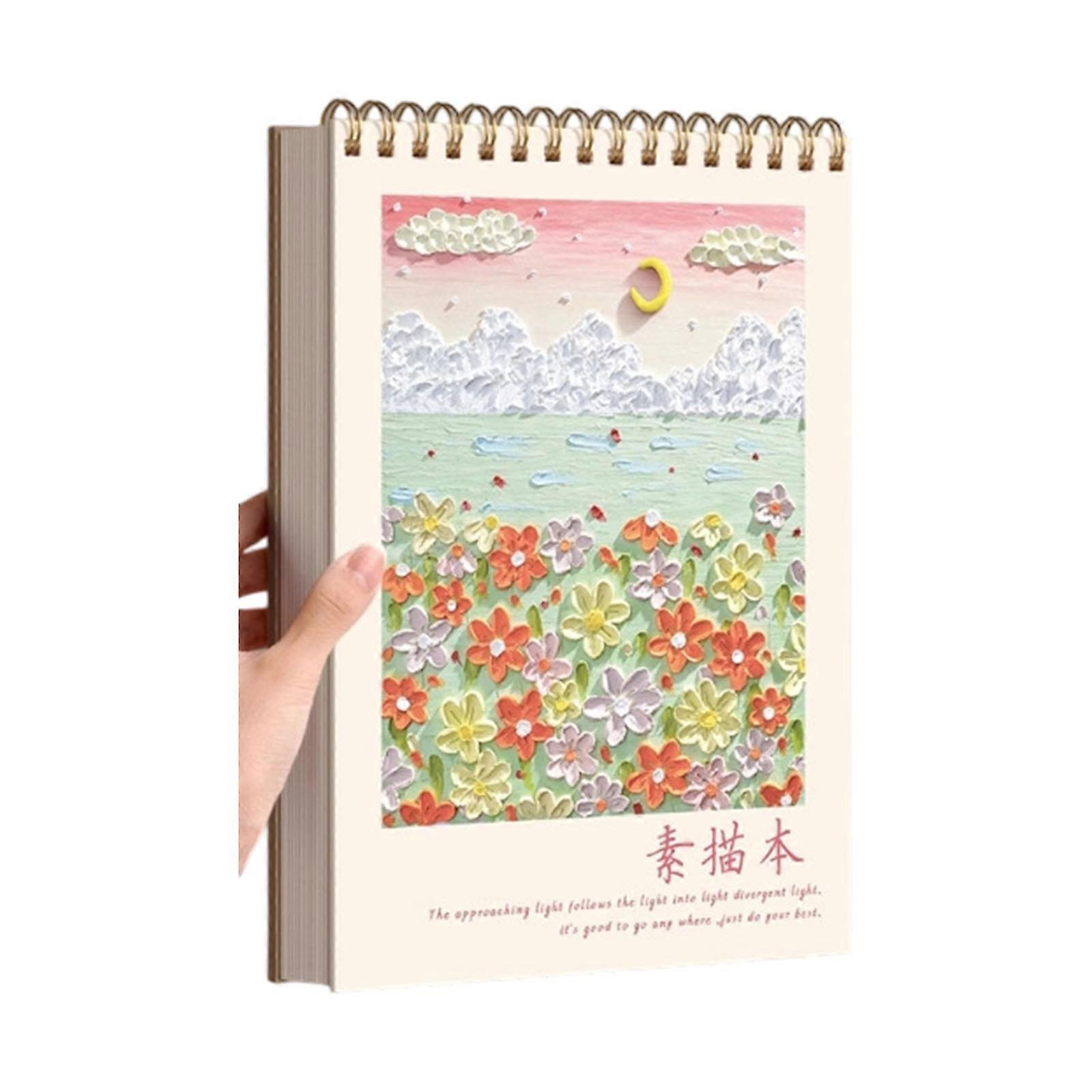 Sketch Notebook Sketching Pad Extra Thick 220gsm Paper Drawing Book For Wet And Dry Media Art Supplies  A44