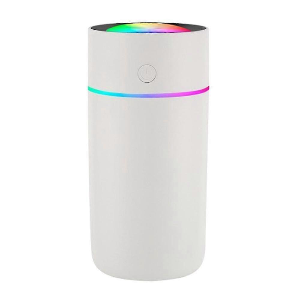 Humidifier Diffuser Car Home Aroma Air Purifier Colorful Light 320ml White