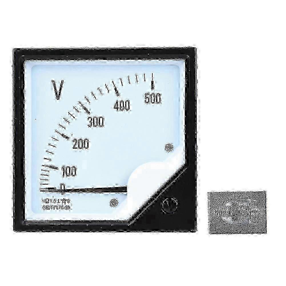 unique Square Panel Voltage Meter Analog Voltmeter AC 0-500V for Electronic Control Devices SZRH A-W