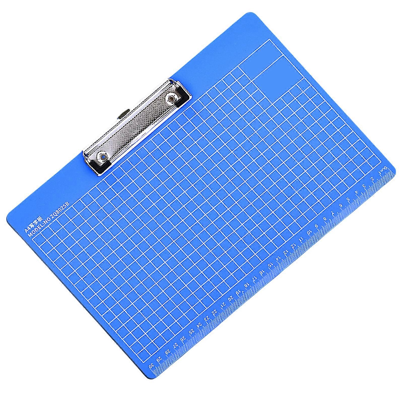 Standard Size Clipboard 12.6x8.6Inch Writing Board with Retactable Hanging Hook and Scale Marking for Writing Drawing  A4 horizontal style