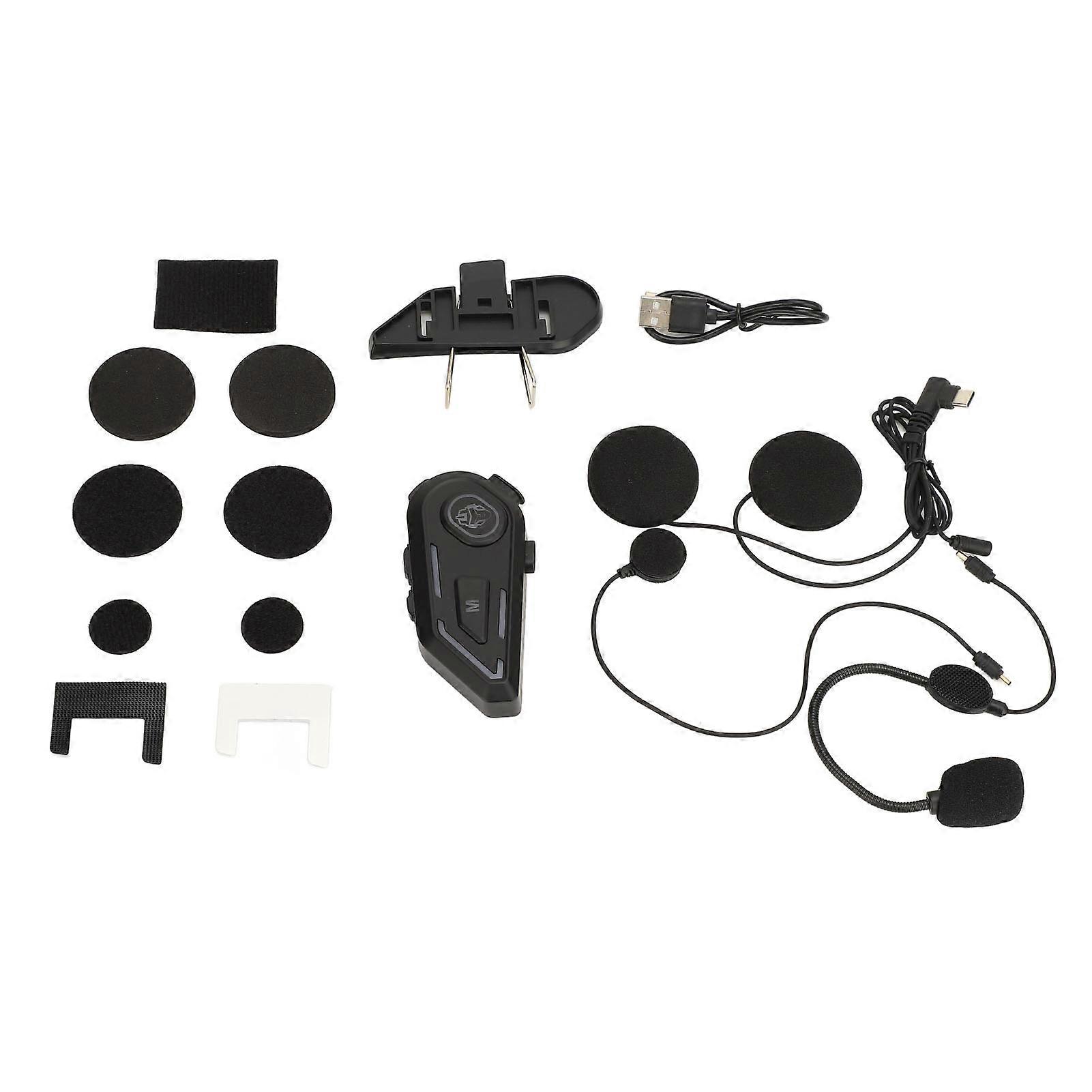 Motorcycle helmet Bluetooth headset with waterproof noise reduction