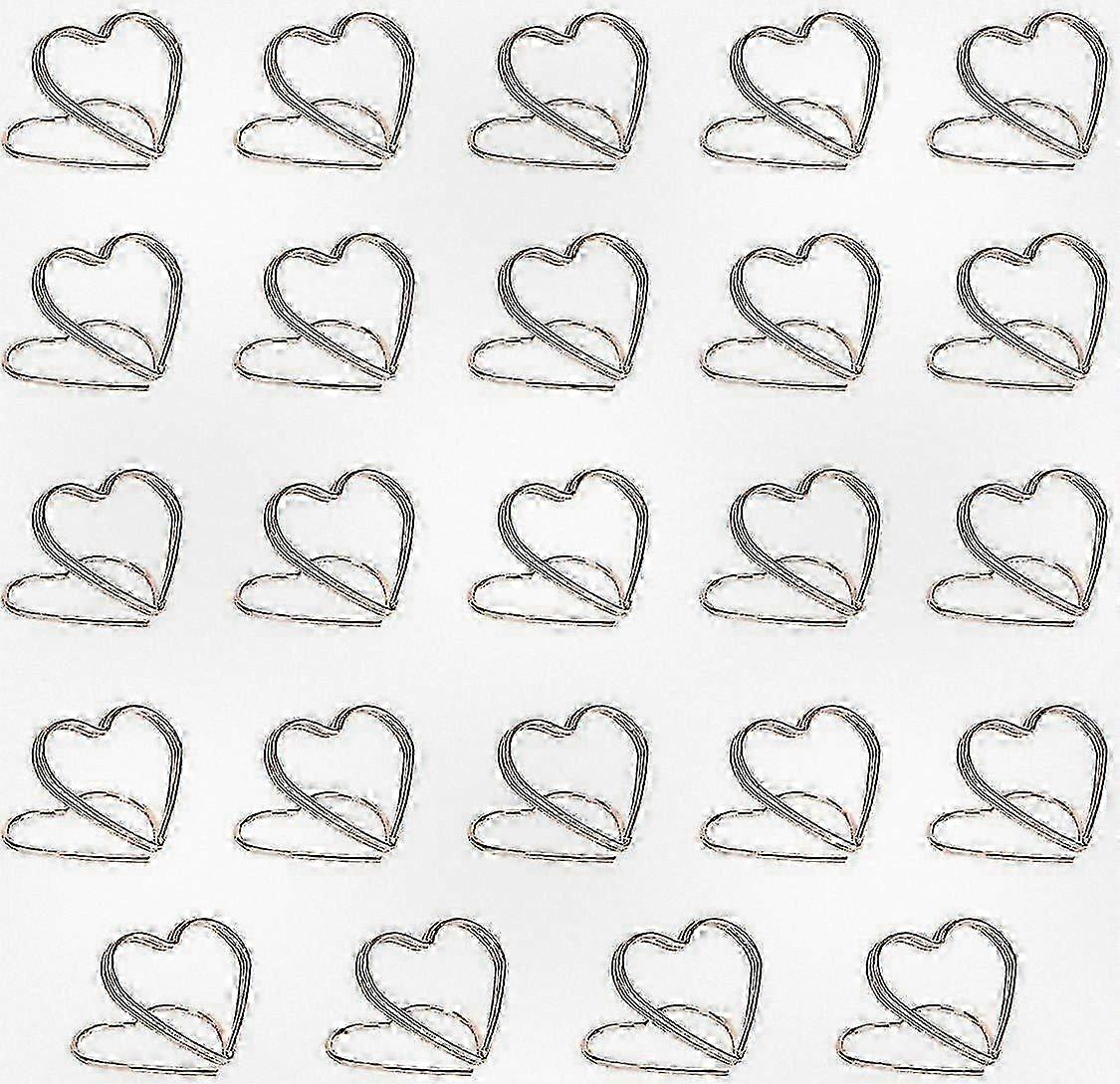 24 Pcs Heart-Shaped Place Card Holders for Photos, Memos, and Name Cards, Suitable for Use in Various Events and Occasions