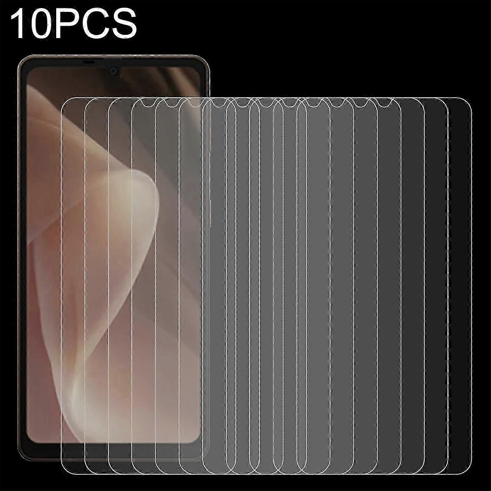 For Sharp Aquos Sense7 Plus 10pcs 0.26mm 9H 2.5D Tempered Glass Film For Sharp Aquos Sense7 Plus (10 PCS)