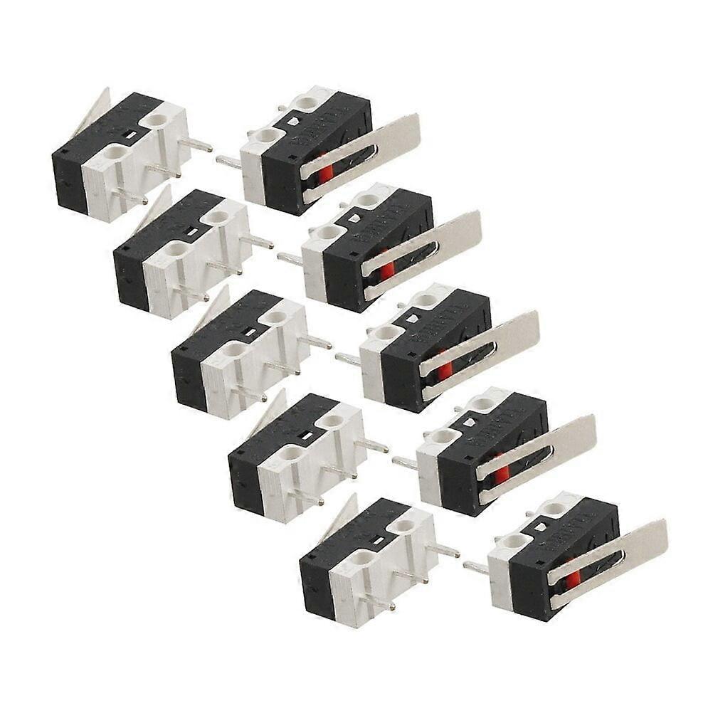 Hims 10 Pcs AC 1A 125V 3Pin SPDT Micro Long Hinge Lever